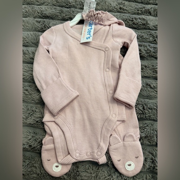 Carter’s Just For You 3 Piece Mauve Outfit - Picture 3 of 3